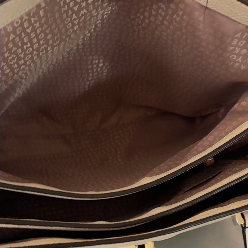 Kate Spade New York leather women’s Natacha Lovett street ivory satchel. - Picture 4 of 7